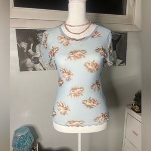 Vintage Cherub Top 🤍